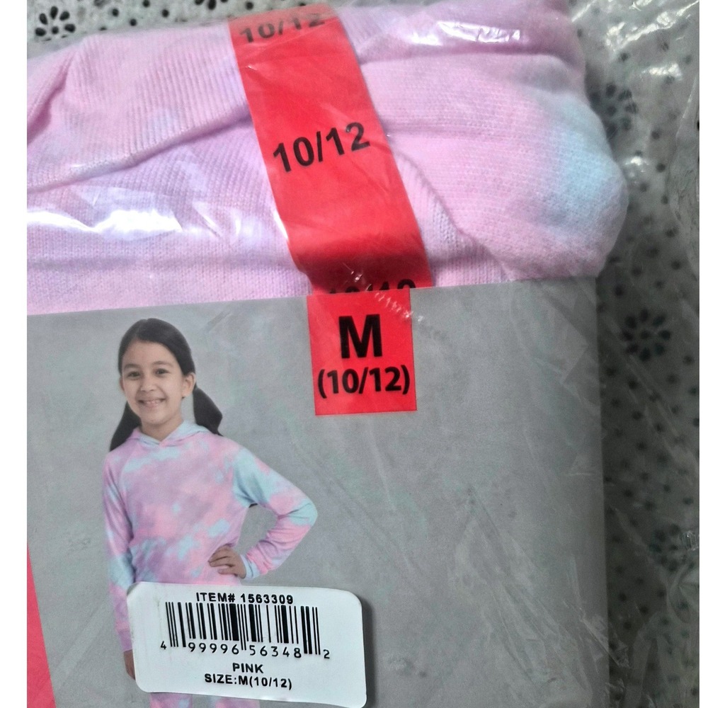 32 Degrees Heat‎ Youth Girl Hoodie and Jogger 2Piece Set PinkTie Dye SizeM 10/12 - Picture 3 of 3